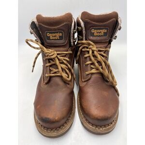 GEORGIA BOOT 6" WEDGE ST WORK BOOT - WATERPROOF (STEEL TOE) - GB003, Sz 10W